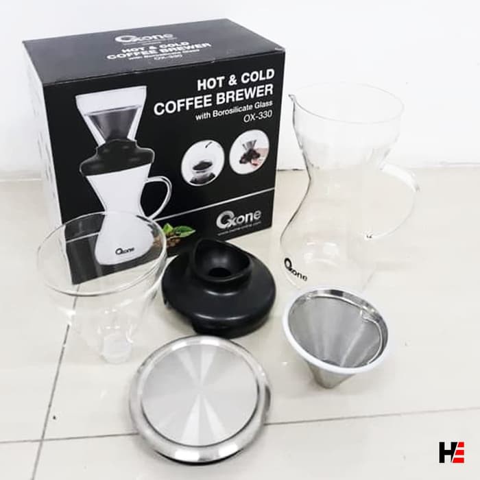 Coffee Brewer Oxone Hot &amp; Cold OX-330 With Borosilicate Glass