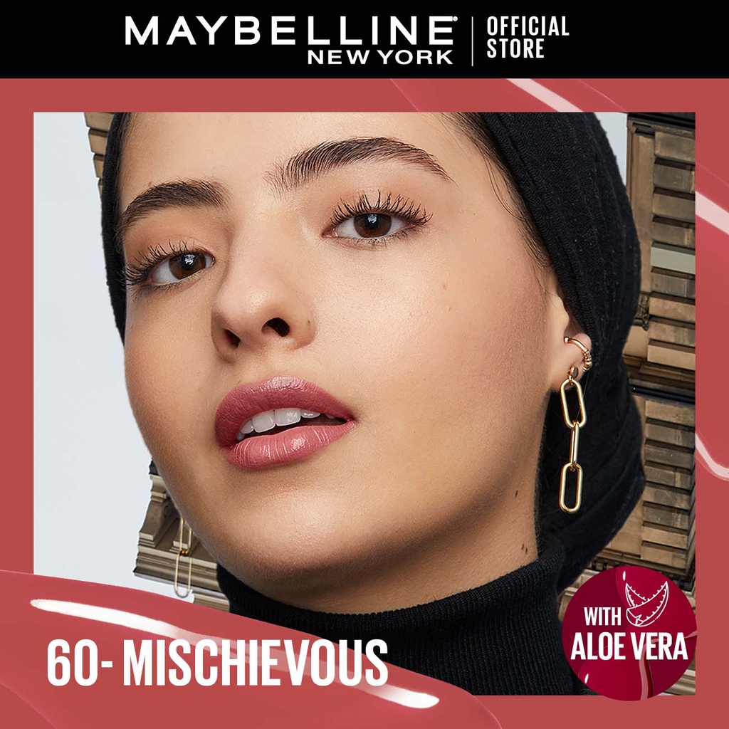 Maybelline Superstay Vinyl Ink 4.2ml - Liquid Lipstik Lipstick Make Up Lipcream Viral Ready Stock-5