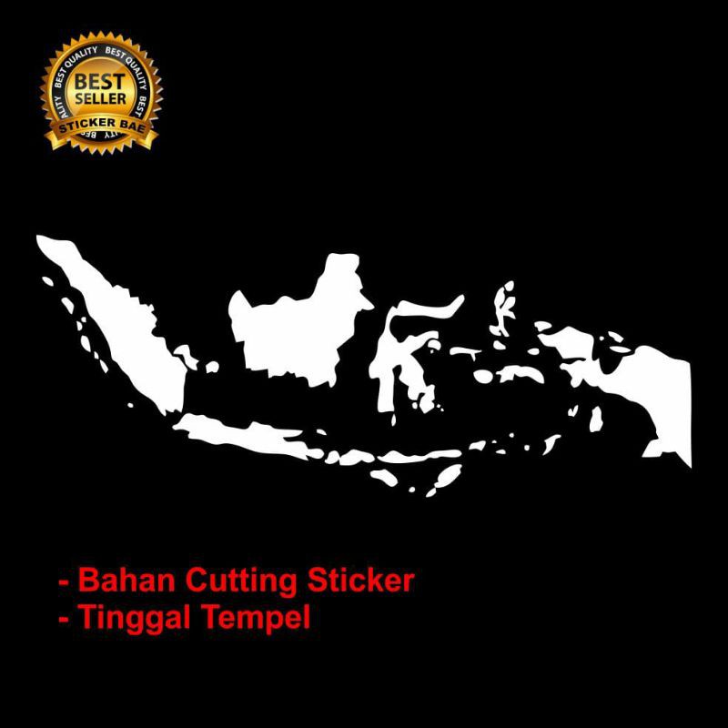 stiker peta indonesia cutting stiker mobil