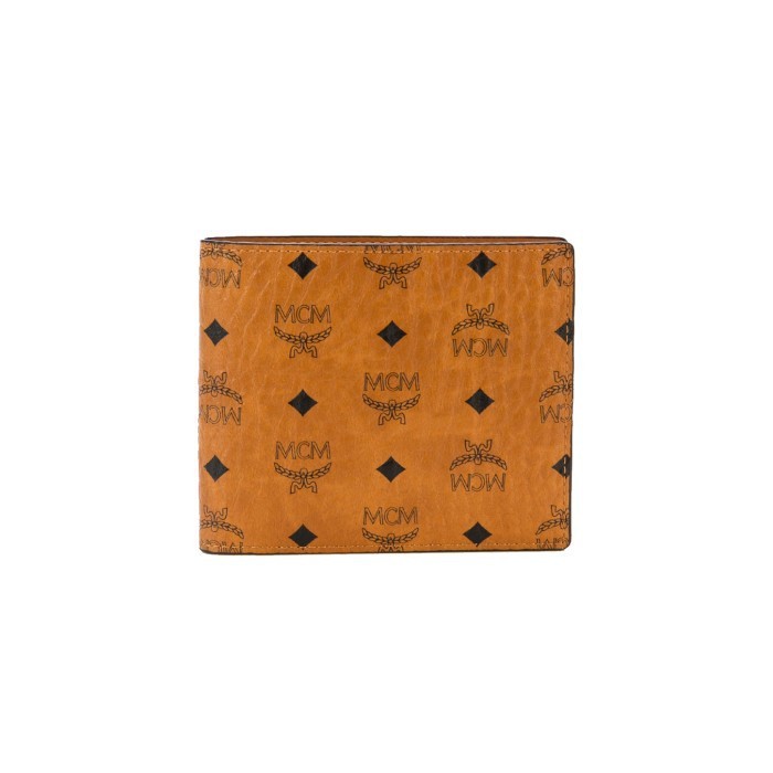 MCM Wallet Monogram Cognac (6 Cards) 100% Authentic