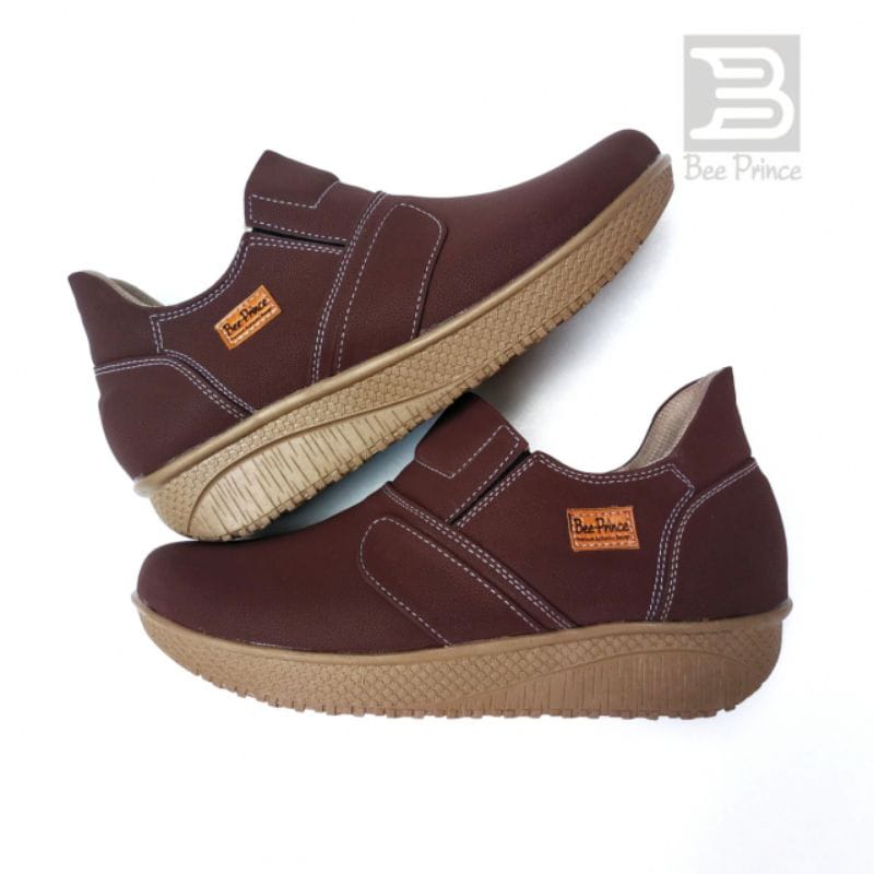 sepatu slip on wanita murah, sepatu bustong wanita, sepatu bustong wedges 7 warna, sepatu slip on perempuan
