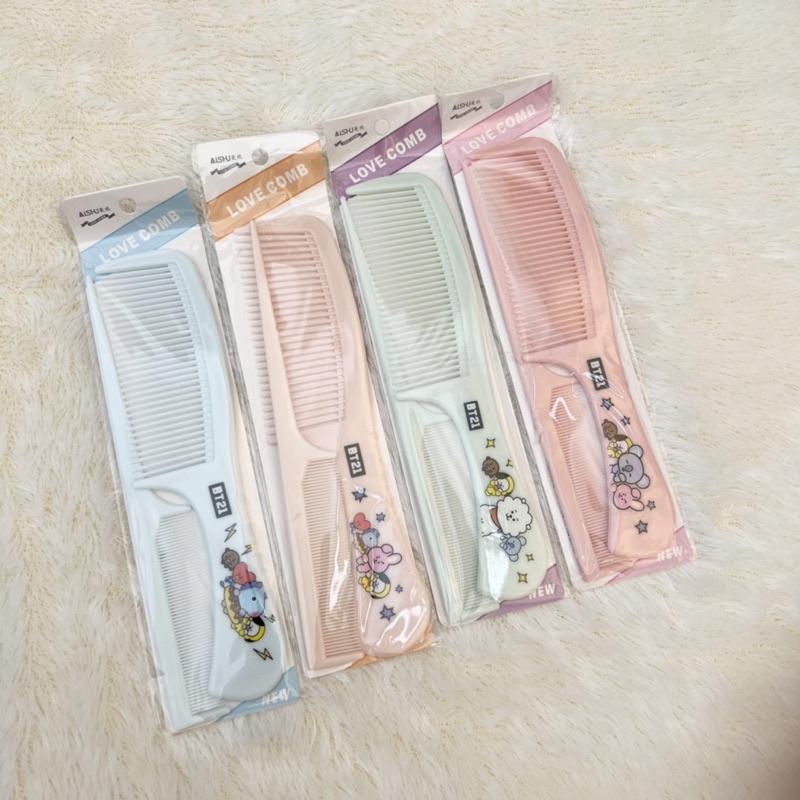 SISIR BTS/Sisir set BT21/Sisir set Karakter/Sisir ganggang/Sisir besar/Sisir set/Sisir isi 2