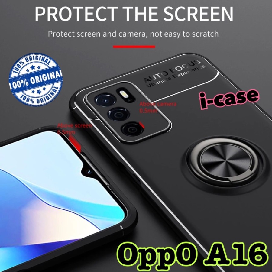 Soft Case Oppo A16 iRing AutoFocus casing cover Oppo A 16 oppoA16