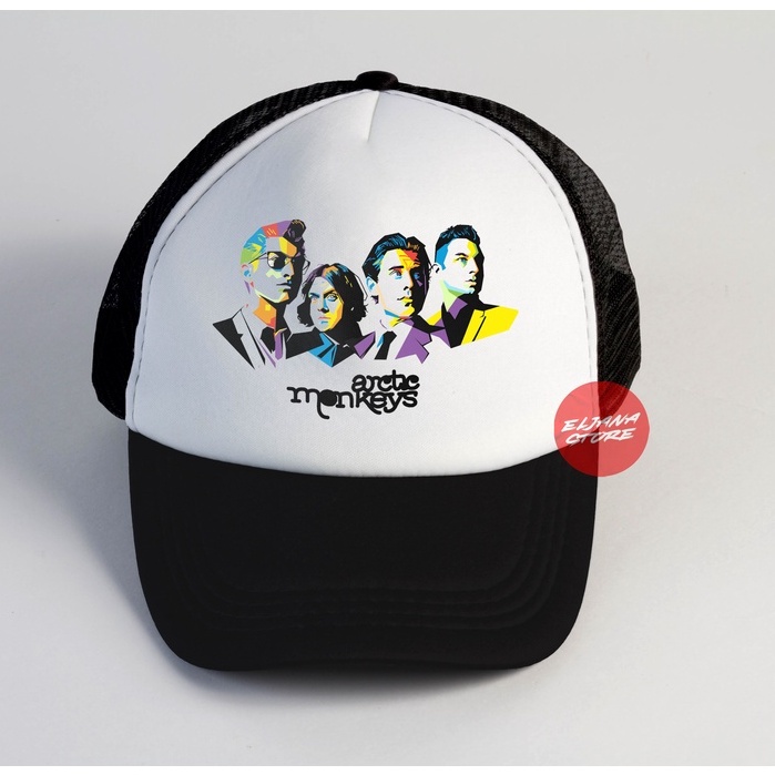 Topi Arctic Monkeys / Topi Band / Arctic Monkeys / Topi Jaring Distro / Topi Premium / Topi Sablon