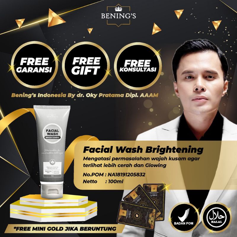 FACIAL WASH BENINGS SKINCARE DR. OKY PRATAMA