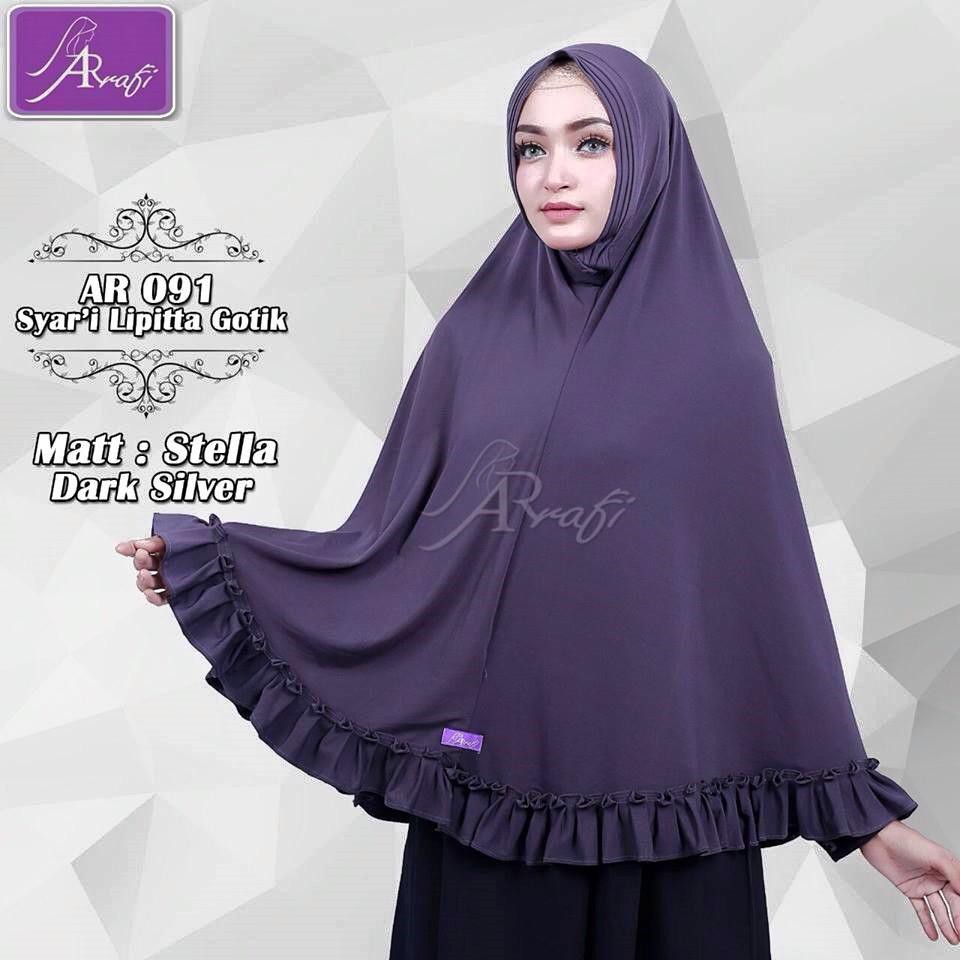 AR Rafi AR091 Jilbab Syari Lipitta Gotik Online Shop Hijab Ar Rafi