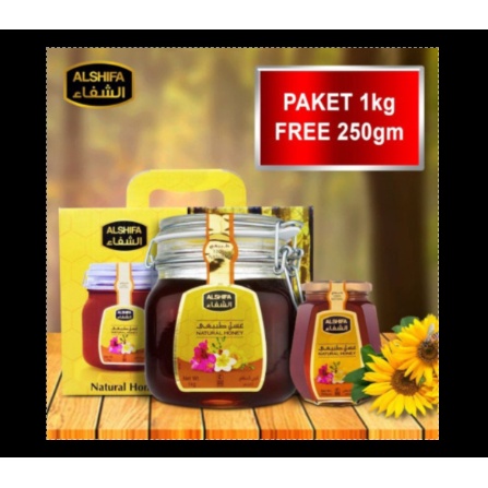 

Madu Alsifa 1 kg free 250gr//madu ashifa 1000gr free 250gr( EXP 2025 )