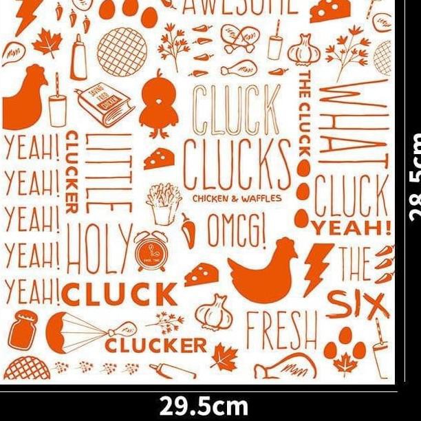 

➺ Kertas wax paper motif 100 lembar - Chicken (Buruan beli)