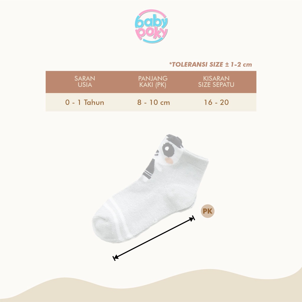 (0-6 bulan) COD KAOS KAKI KARAKTER HEWAN CUTE ANIMAL ANAK BAYI LAKI-LAKI PEREMPUAN LUCU IMPORT