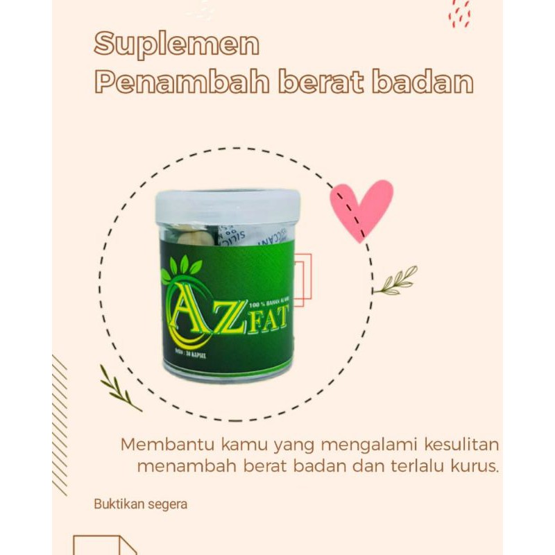 AZFAT, SUPLEMEN PENGGEMUK BADAN