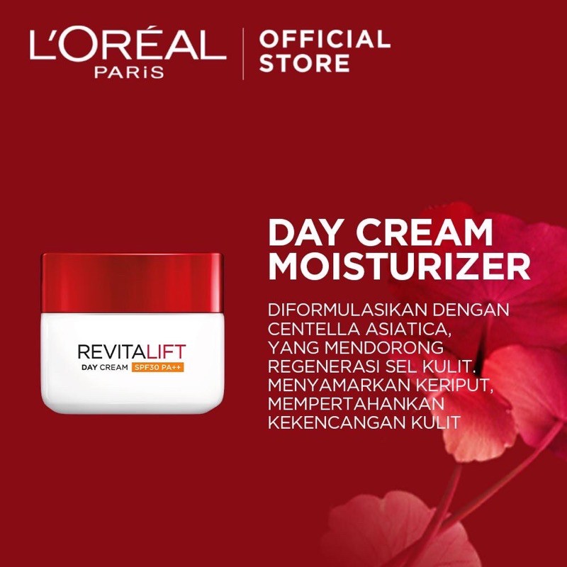 Loreal Revitalift Day Cream SPF 30 Night Cream 50 ml - L'Oreal Krim Pagi Malam ORIGINAL COD