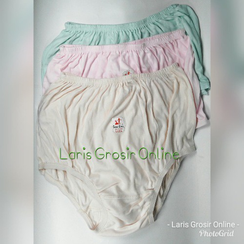 12 pcs / 1 lusin Celana Dalam Sweet Love CD Wanita Jumbo
