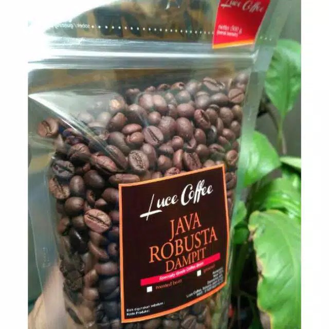 

Kopi Dampit Robusta Kemasan 500 Gram Biji Sangrai atau Bubuk Luce Coffee