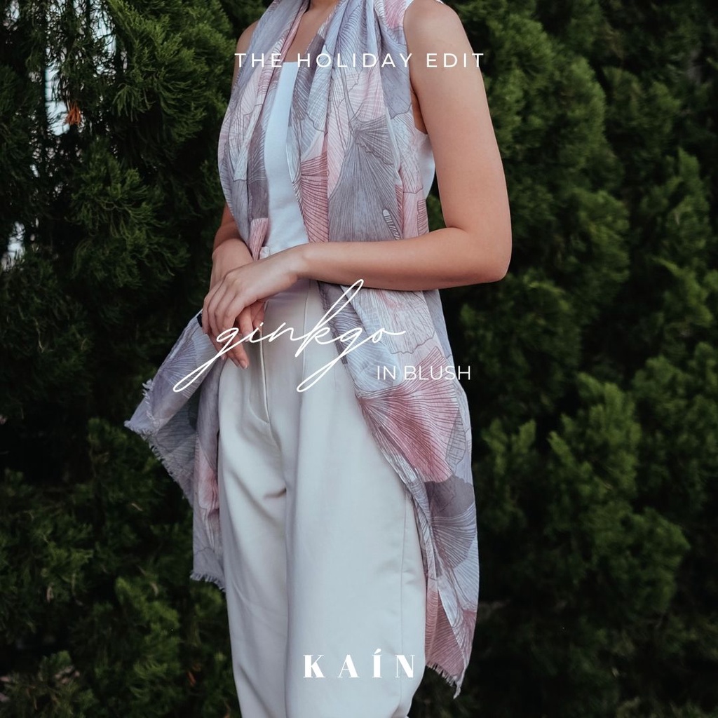 SHOPKAIN Ginkgo in Blush Shawl -  The Holiday Edit