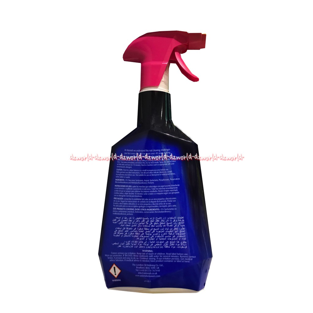 Astonish Specialist Fabric Stain Remover 750ml Rose &amp; Peony Penghilang Noda Pakaian Baju Yang Membandel Lembut Ditangan Astgonish Roses Peoni Pink