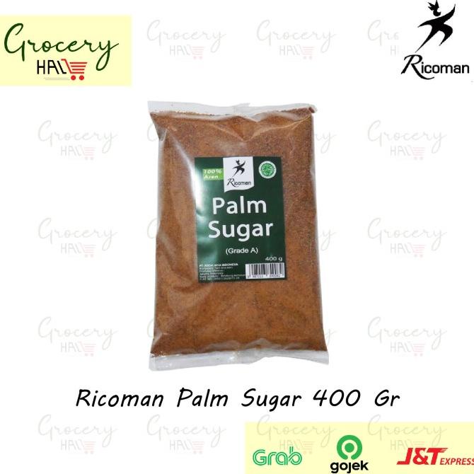 

RICOMAN PALM SUGAR POWDER / GULA AREN BUBUK GRADE A 400 GRAM