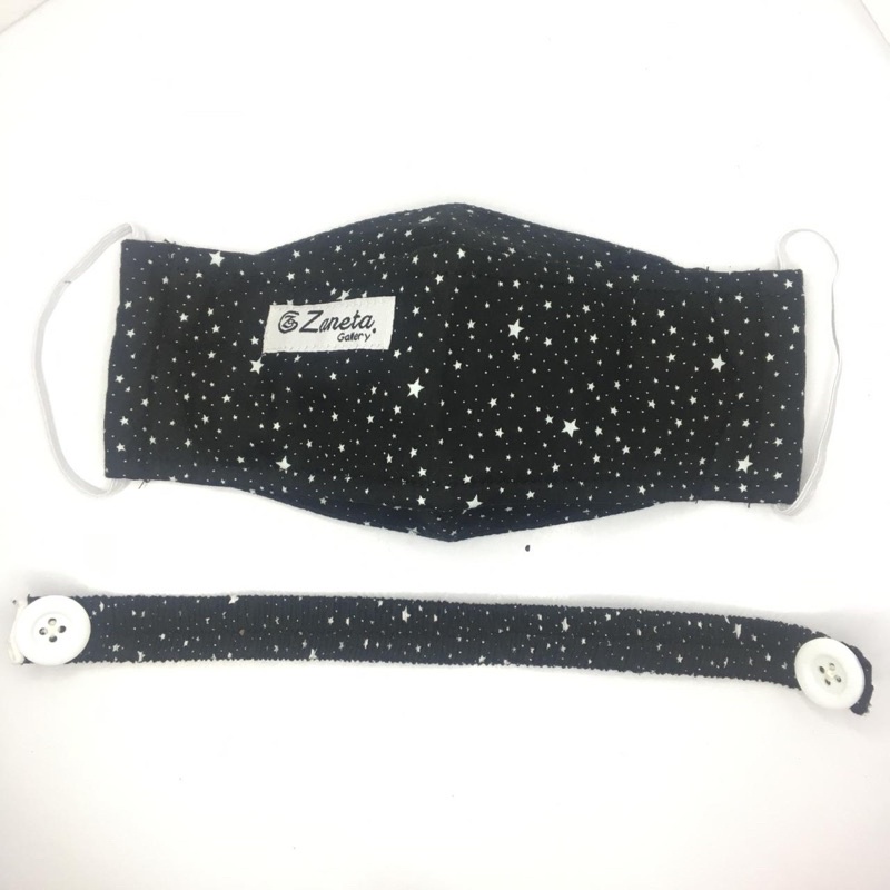 MASKER KAIN 3D KATUN 3 PLY + STOPPER