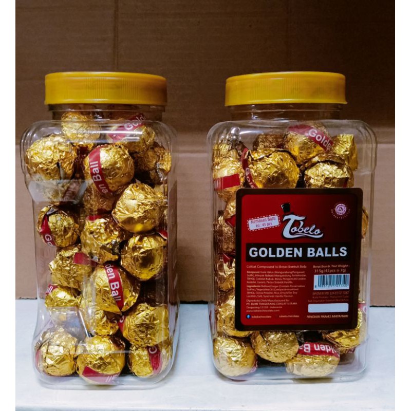 

golden ball coklat bola