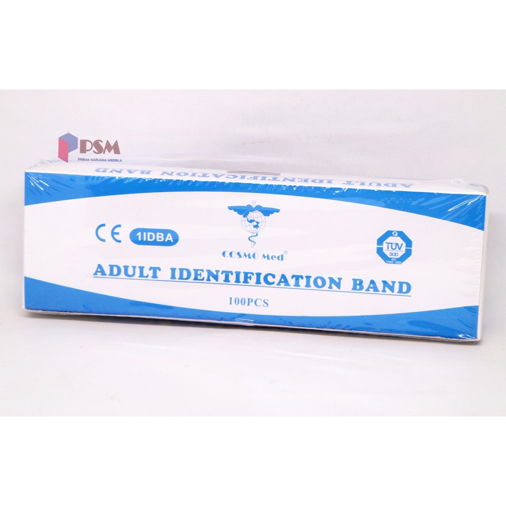 ID Band Adult Blue / Gelang Identitas Pasien Dewasa Biru - Cosmo