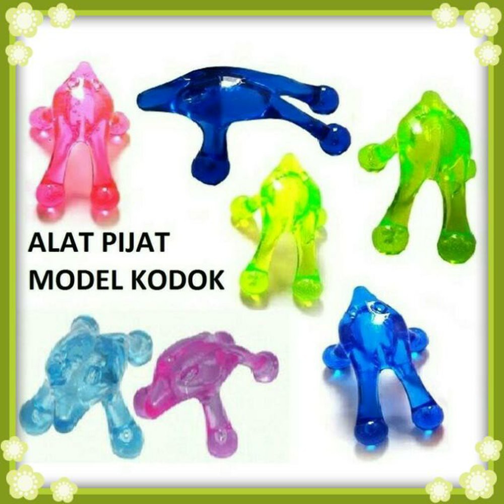 Alat Pijat Refleksi Model Kodok / Alat Pijat Punggung / Pemijat Badan -1Pc- warna acak