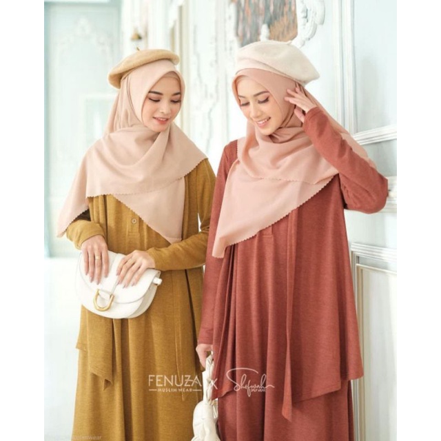 Maura One Set By Fenuza Gamis Polos Best seller