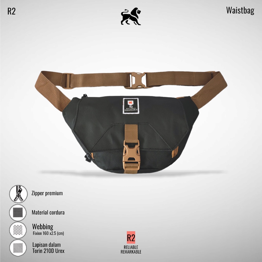 Tas Selempang Waistbag R2 Buffback Gryson