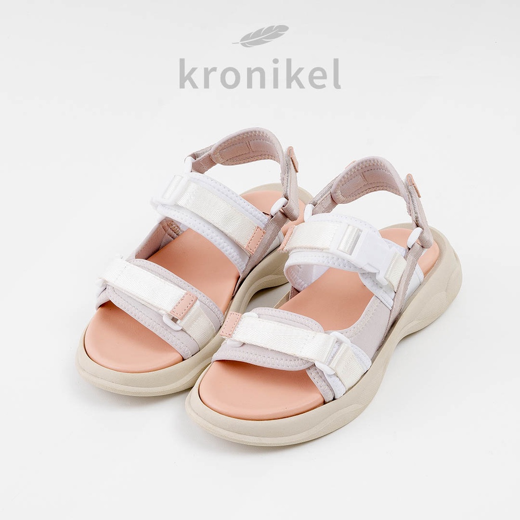 [PREMIUM LOKAL BRAND] KRONIKEL PROJECT // LEVI 2-in-1 Sandals - Cherry Blossom