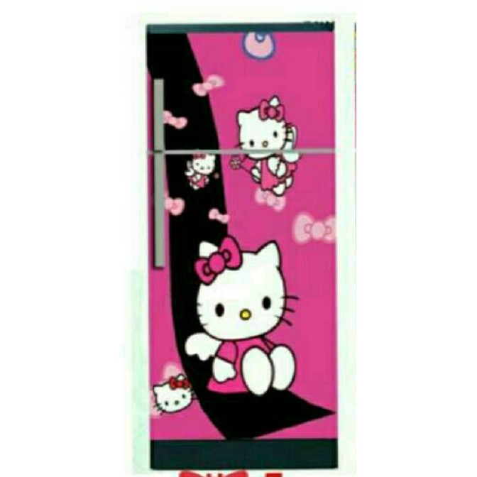 Sticker Hello Kitty Terbaru Untuk Kulkas 2 Pintu