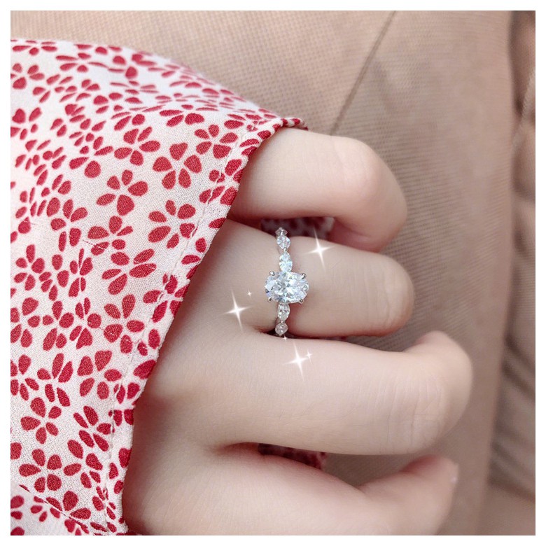 Cincin Sterling Silver 925 Dengan Cubic Zirconia Untuk Wanita