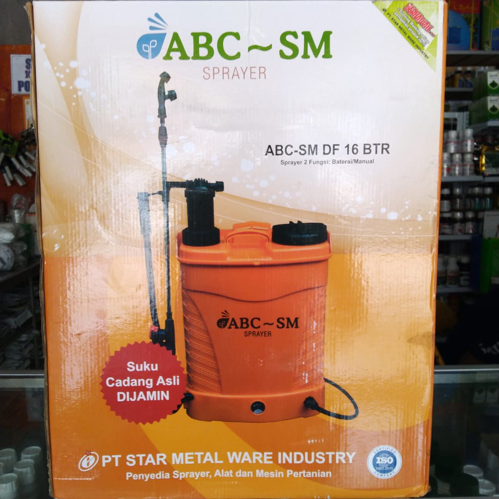 ABC Elektrik Power Sprayer / Mesin Semprot Hama Baterai Aki 16liter