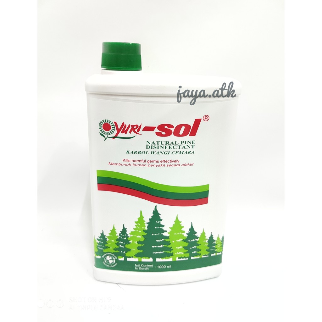 KARBOL DESINFEKTAN PEMBERSIH LANTAI YURI YURISOL 1 LITER PINE ANTI KUMAN