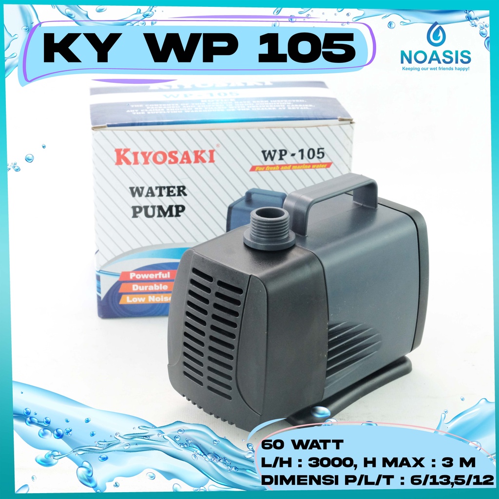 POMPA AIR CELUP AQUARIUM KIYOSAKI WP 105 SUBMERSIBLE PUMP