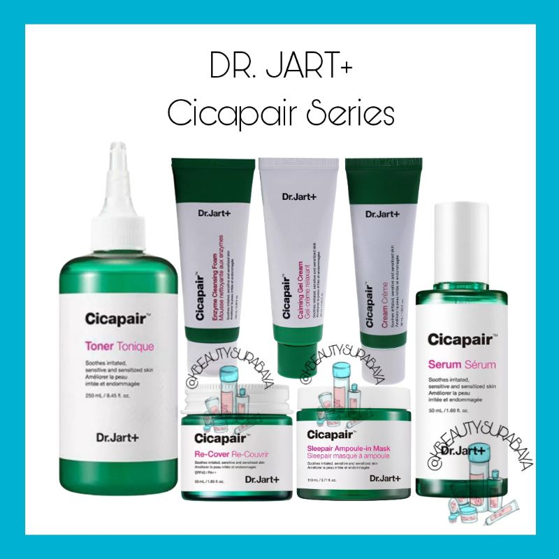 DR.JART+ Cicapair SERIES / DR.JART Cicapair Cleansing Foam / DR.JART Cicapair Toner / DR.JART Cicapair Serum / DR.JART Cicapair Cream / DR.JART Cicapair Calming Gel / DR.JART Cicapair Recover / DR.JART Cicapair Sleepair (PO)