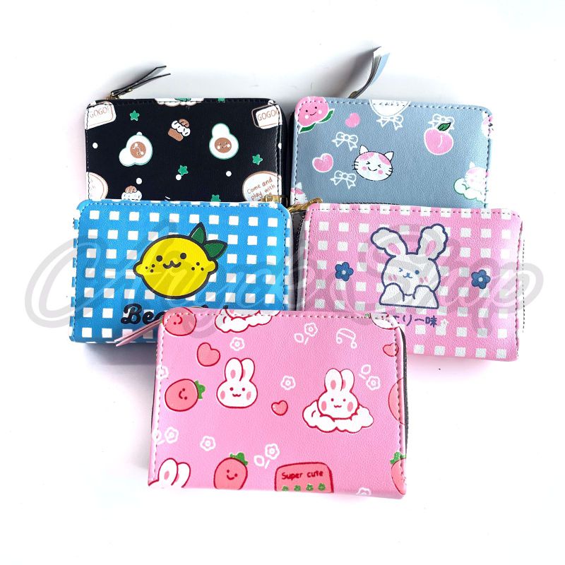 Dompet Koin Wanita Resleting Karakter Boneka