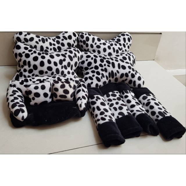 Bantal set tempat tisue tisu sabelt Moo sapi hitam putih