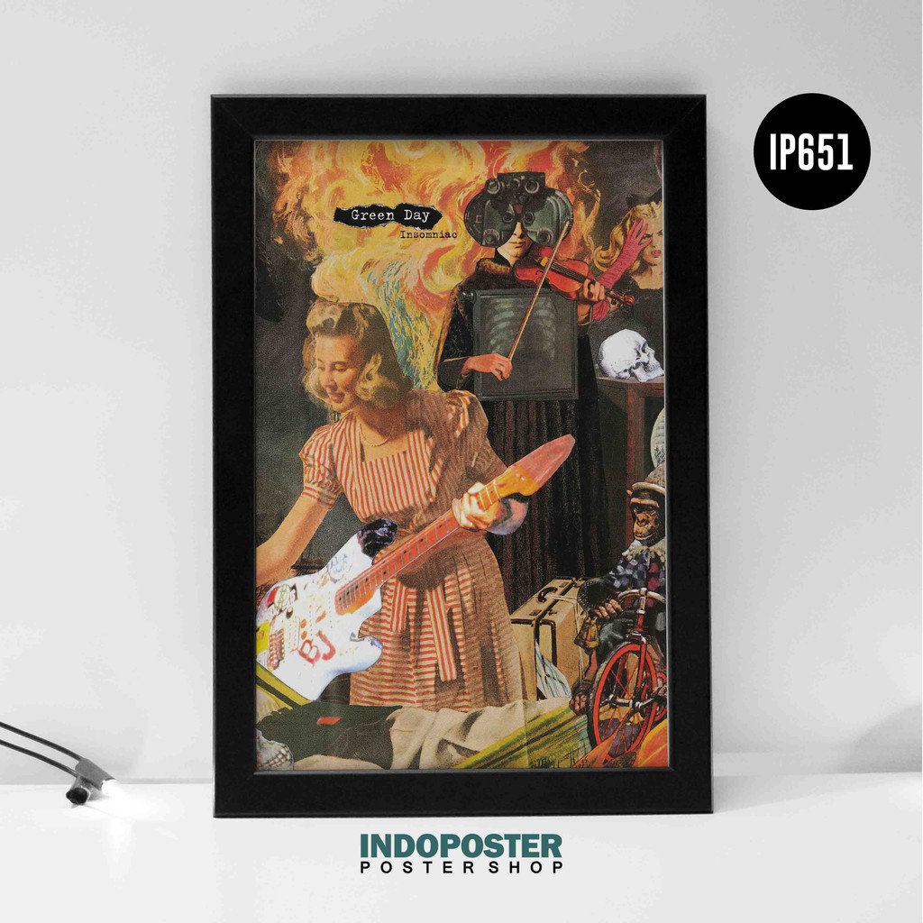 Poster Musik Band Green Day Insomniac Cover Album Kaset PIPIMOCI A3 45X30cm