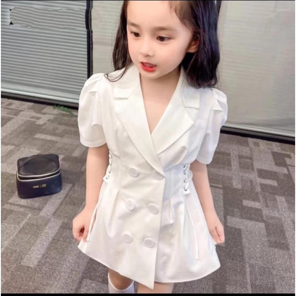 (COD) Dress Anak Tali Kancing / Dress Anak / Setelan Anak / Dress Anak / Atasan Anak / Jumpsuit Anak