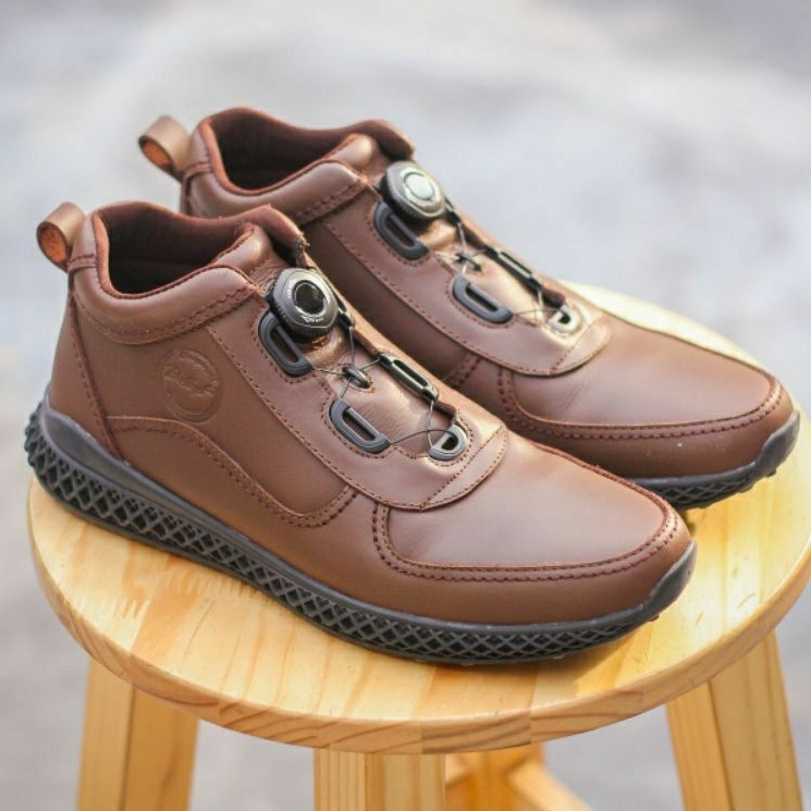 BRADLEYS HERO LIMITED EDITION - Sepatu Kulit Pria Sneakers Casual Kerja Formal Bikers Lacing System