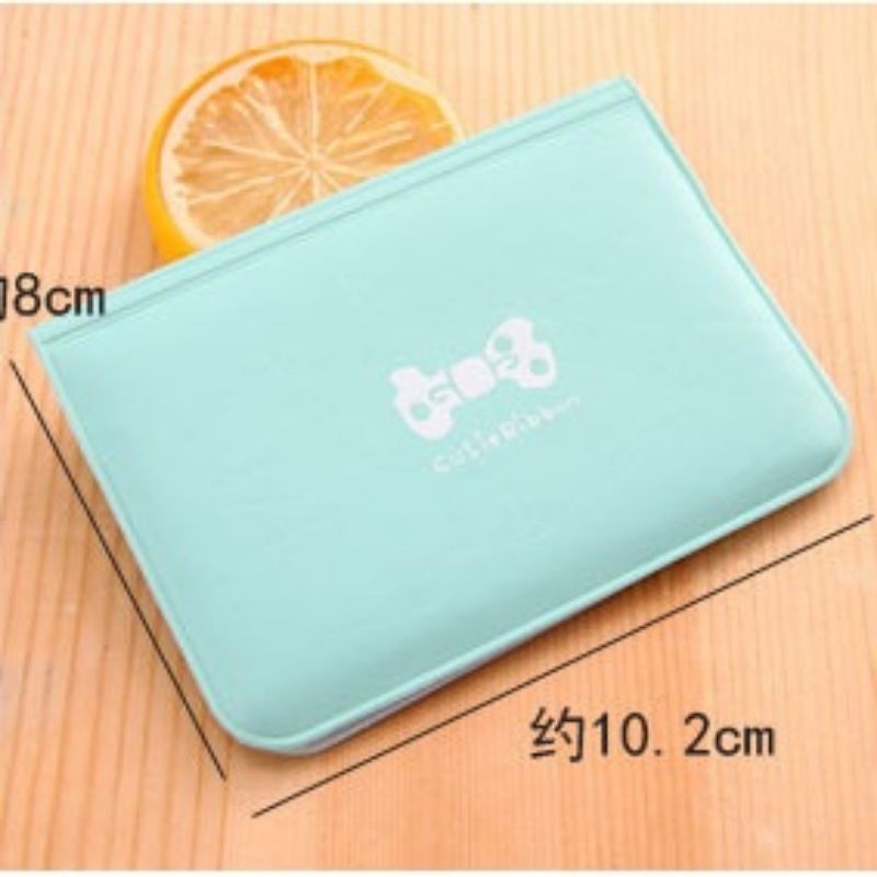 Dompet Kartu Kulit 12 Slot Card Holder Korean Bow Card Holder - TBS