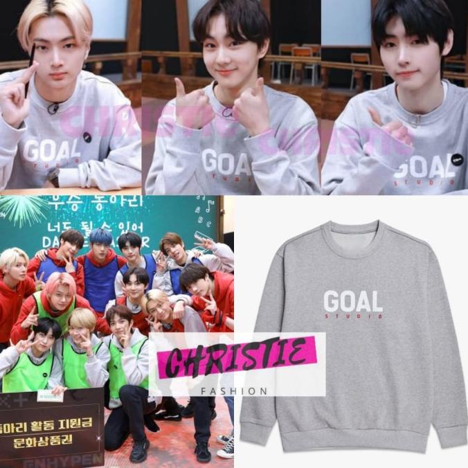 SWEATER BASIC GOAL STUDIO ENHYPEN X TXT PLAYGROUND M-XXL / KPOP JAY Termurah