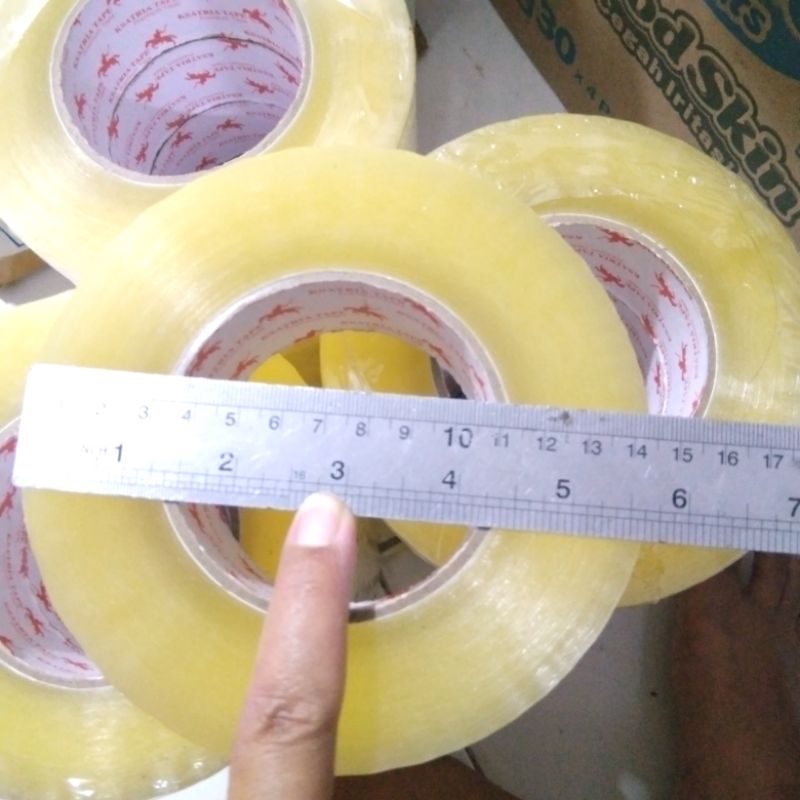 Lakban Bening 300 yard Lebar 45 mm Untuk Packing Paket atau Barang Tape