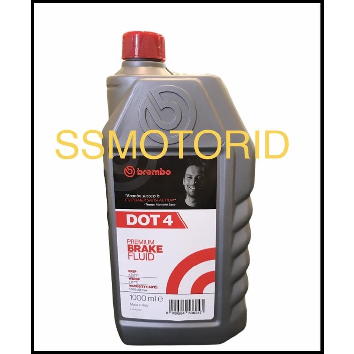 Brake Fluid Dot 4 1Liter Brembo Original - Minyak Rem - Oli Rem Dot 4