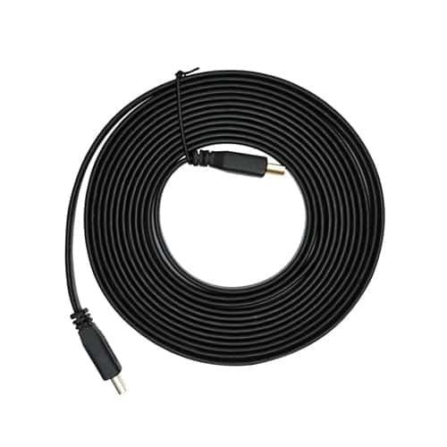 CABLE HDTV FLAT BESTLINK 5 METER 1.4 3D MALE-MALE GOLD - KABEL HDTV INDOBESTLINK 5M