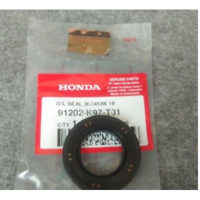 91202-K97-T01 HGP 100% OIL SEAL 26X45X6 18 KRUK AS KIRI NEW PCX 150 ORI AHM 91202K97T01