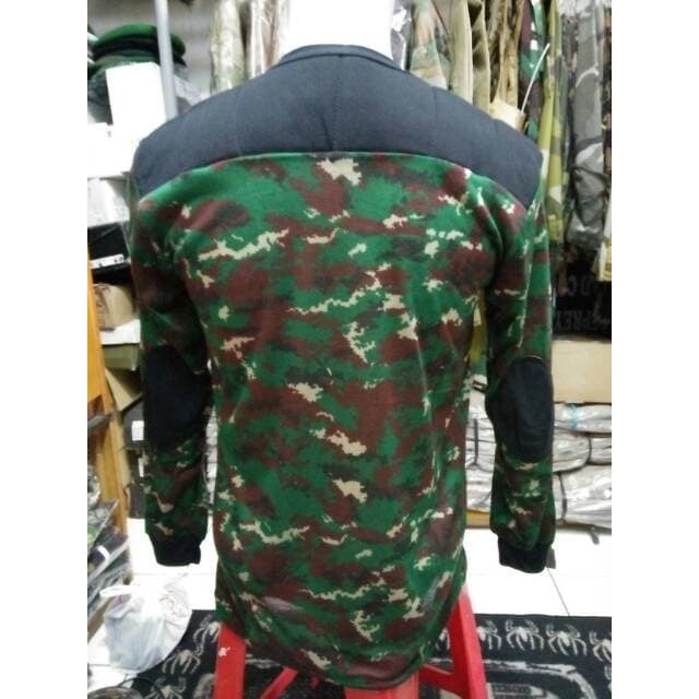 Kaos Panjanh Loreng Lengan Panjang Tempel