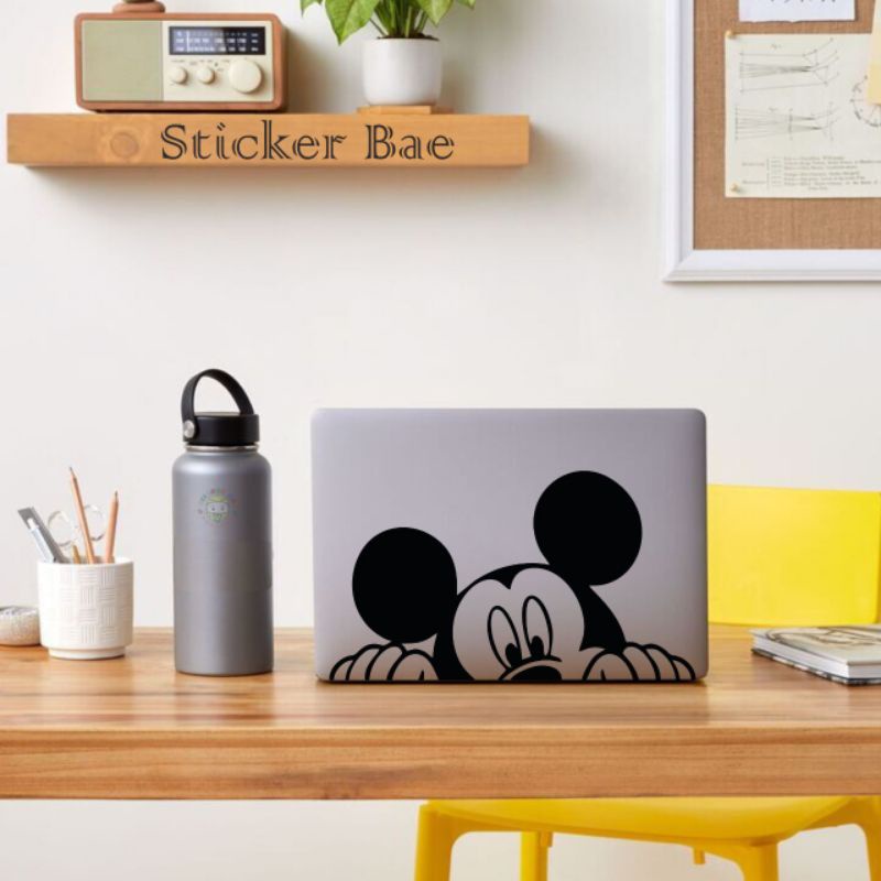 Sticker kartun mickeymouse cuting sticker laptop mobil motor kaca variasi 1warna mickimos