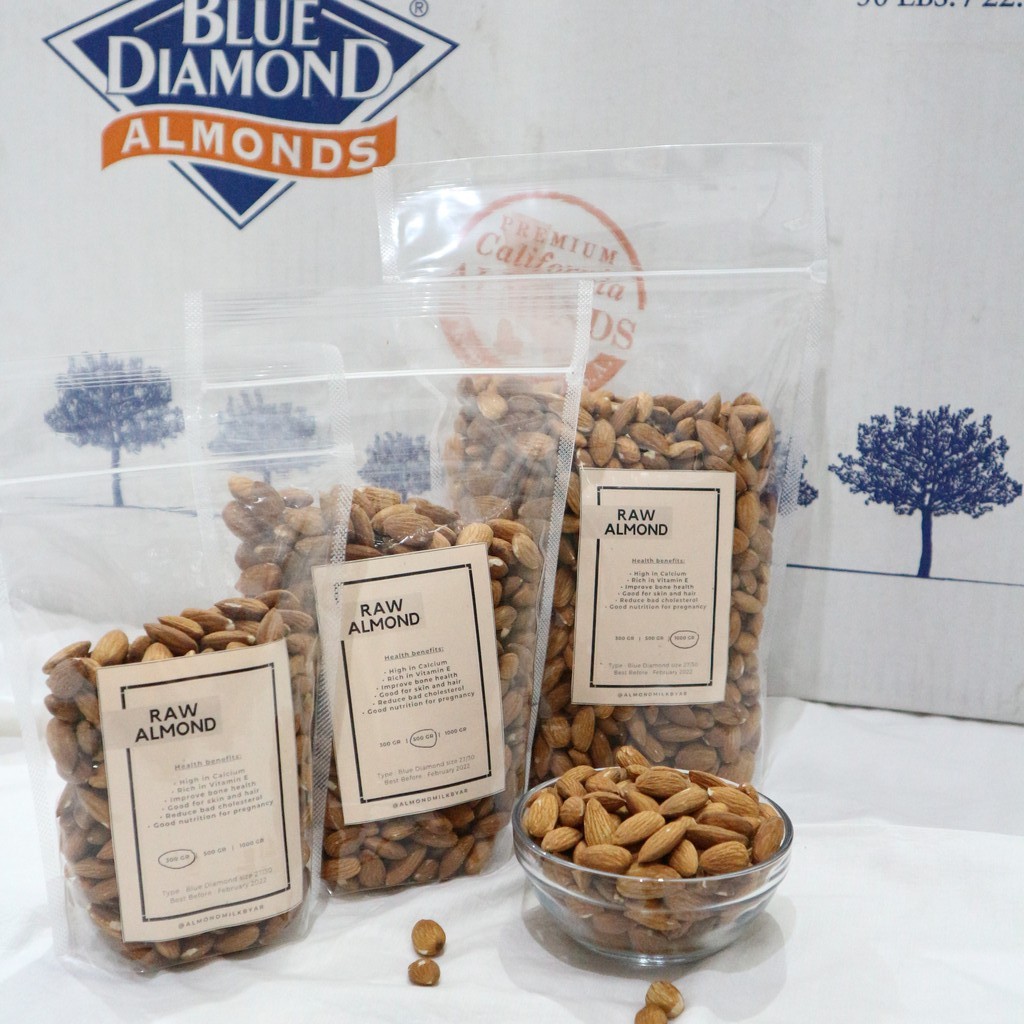 

Kacang Almond - Raw Almond Blue Diamond