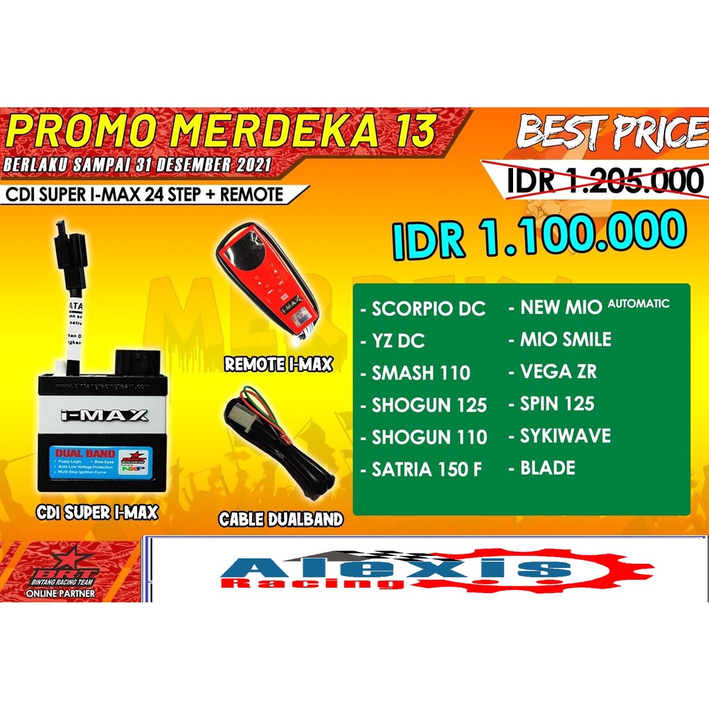 Cdi I-Max I Max Imax Super 24 Step plus Remote BRT Honda Karisma / Supra X 125 KPH