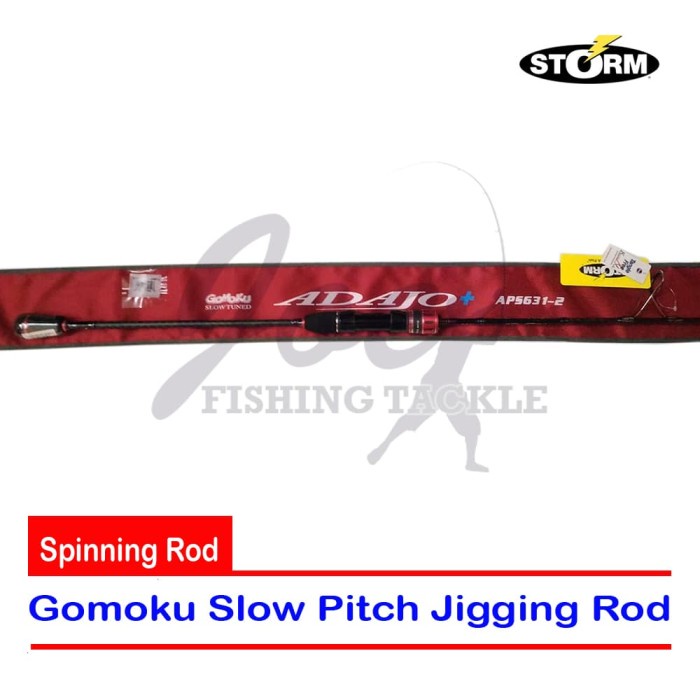 Storm Adajo PE 2 Spinning Rod Gomoku - APS631-2 Joran Pancing