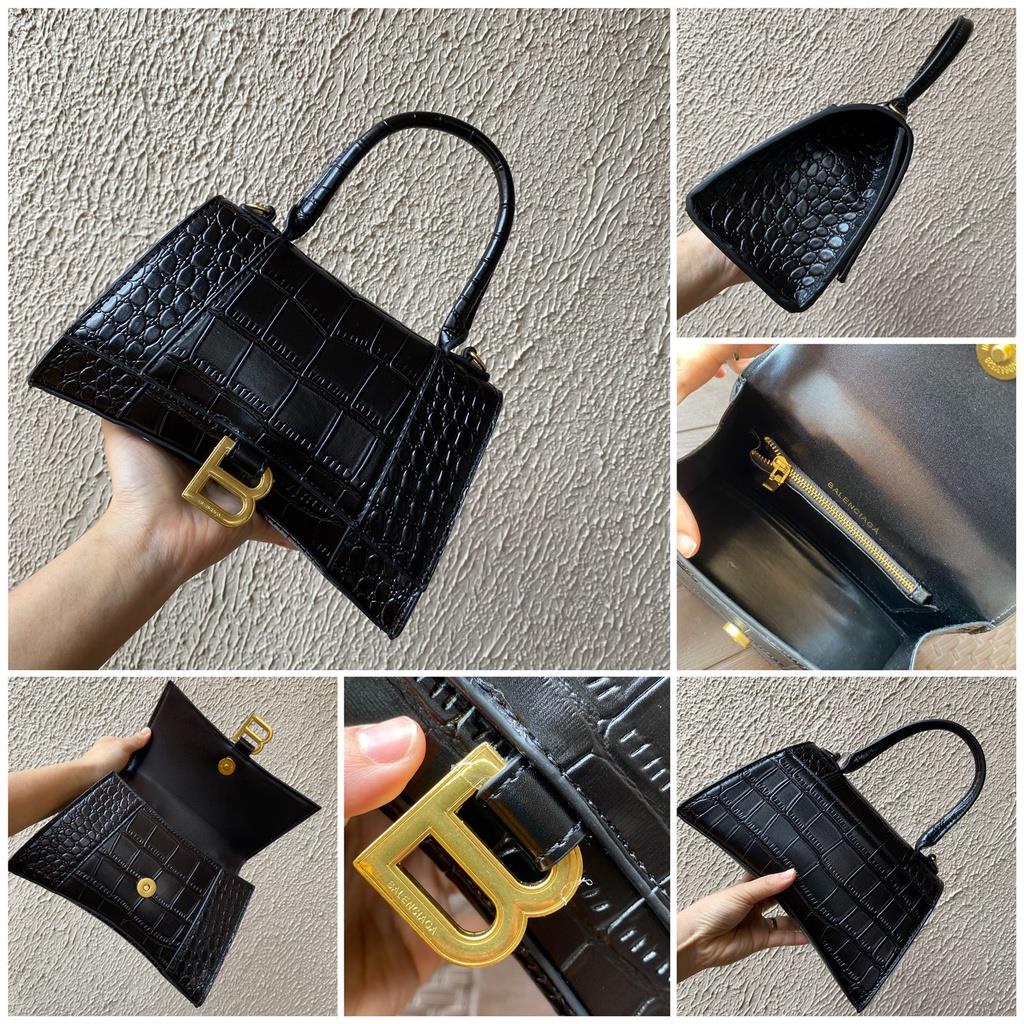 LUXY LX2072 TAS WANITA HOURGLASS CROCO FREE PAPERBAG + BOX MEDIUM SIZE TOP HANDLE IMPORT KUALITAS VIP PLATINUM